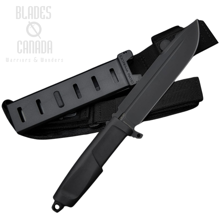 Extrema Ratio DMP Fixed Blade Knife, N690 Black, Black Handle